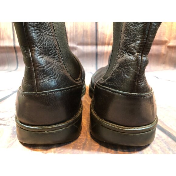 UGG Boots #3039 Brown Leather Slip On Ankle Boots Mens 11/44.5 (L8c) - Picture 9 of 10